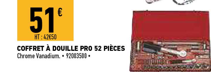Coffret à Douille Pro 52 Pièces