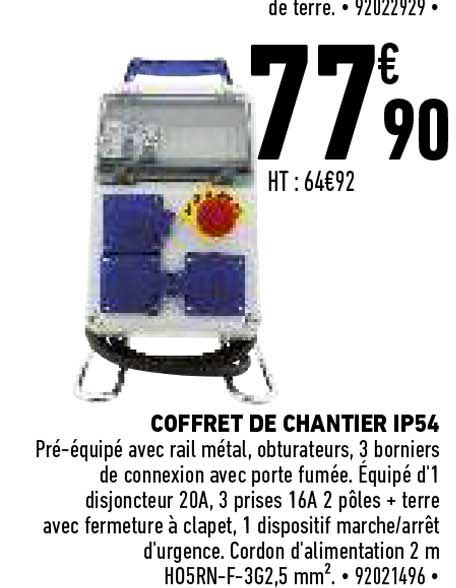 coffret de chantier ip54