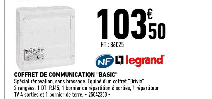 legrand coffret de communication "basic"