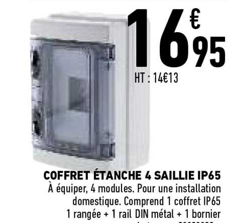 coffret étanche 4 saillie ip65