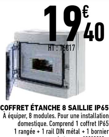 coffret étanche 8 saillie ip65