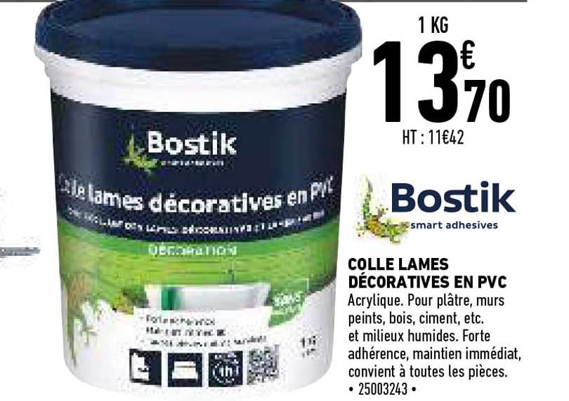 colle lames décoratives en pvc