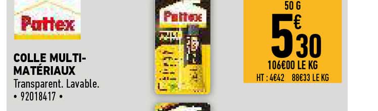 colle multi-matériaux pattex