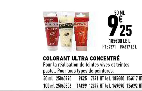 colorant ultra concentré