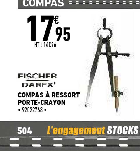 Compas à Ressort Porte-crayon