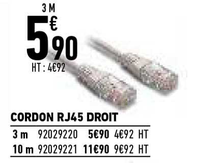 cordon rj45 droit