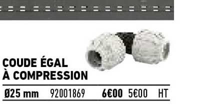 coude étal à compression