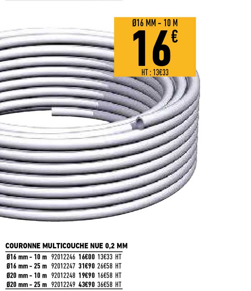 couronne multicouche nue 0,2 mm