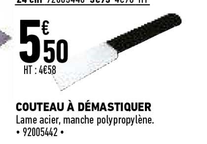 Couteau à Démastiquer