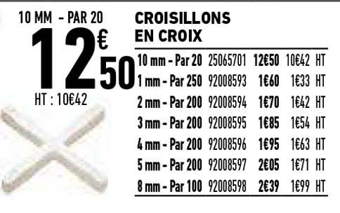 croisillons en croix