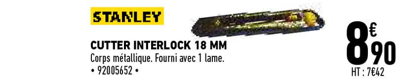 cutter interlock 18 mm stanley