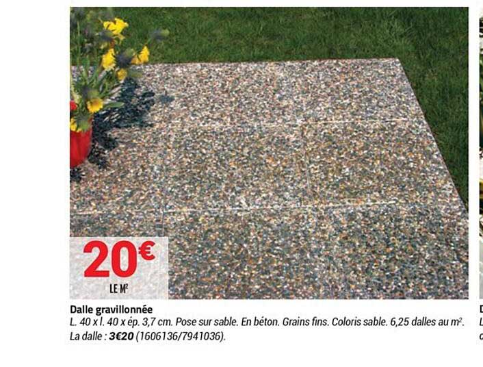 dalle gravillonnée