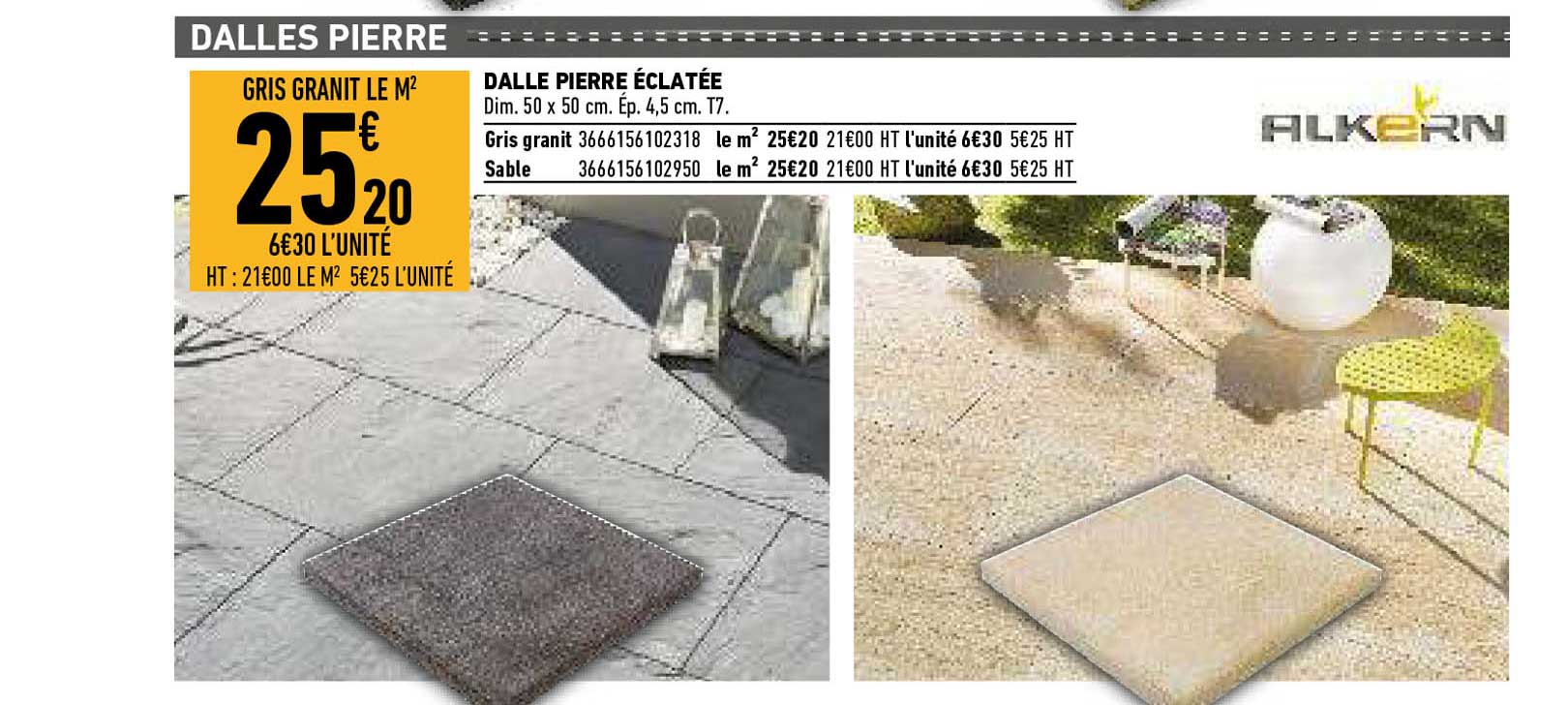 dalle pierre éclatée alkern