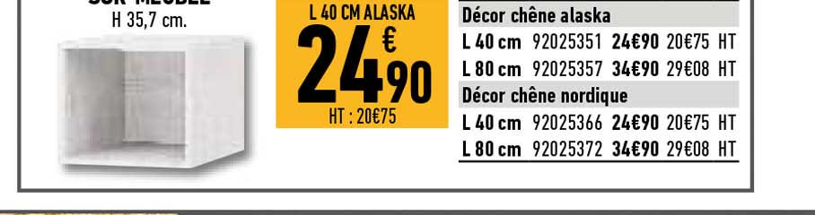 décor chêne alaska, décor chêne nordique