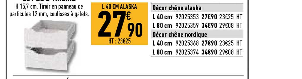 décor chêne alaska, décor chêne nordique