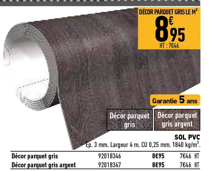 Décor Parquet Gris Le M²