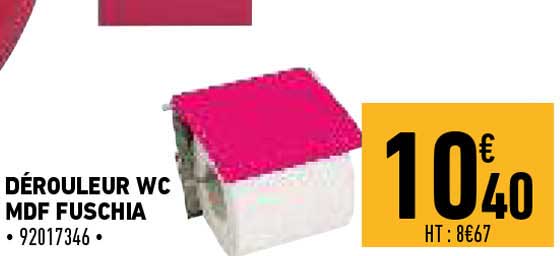 dérouleur wc mdf fuschia