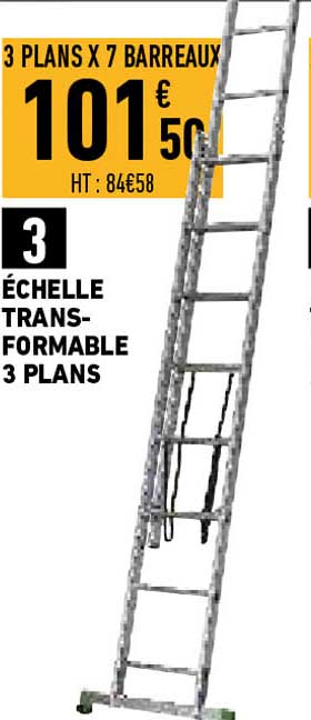 échelle transformable 3 plans