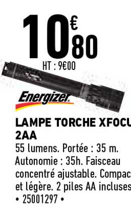 energizer lampe torche xfocus 2aa