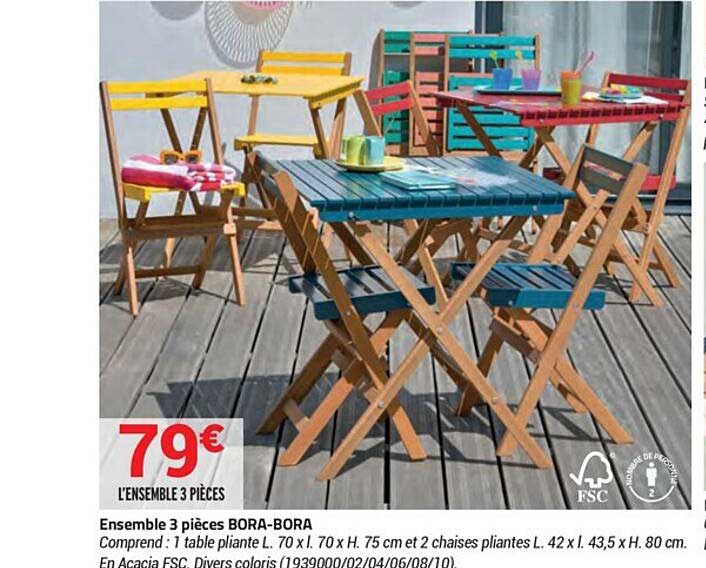 ensemble 3 pièces bora-bora