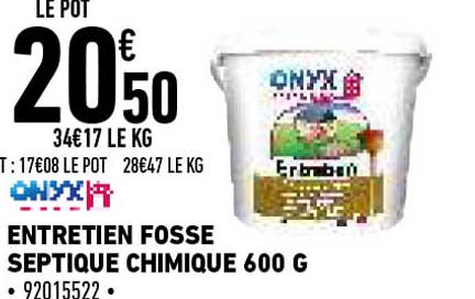 entretien fosse septique chimique 600 g