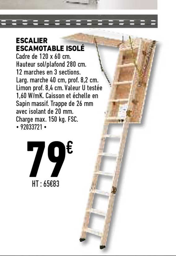 Escalier Escamotable Isolé