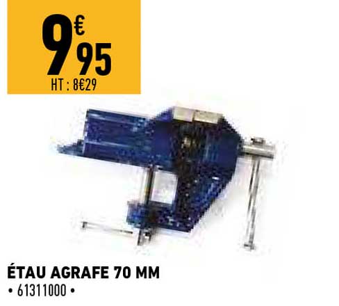 étau agrafe 70 mm