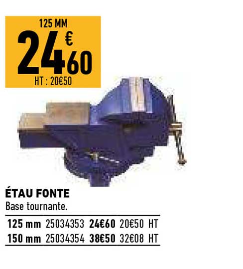 étau fonte
