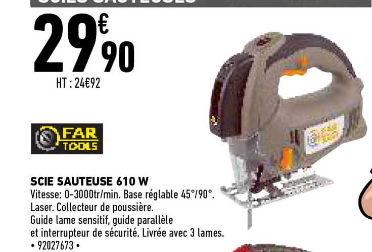 far tools scie sauteuse 610 w