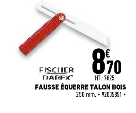 fausse équerre talon bois