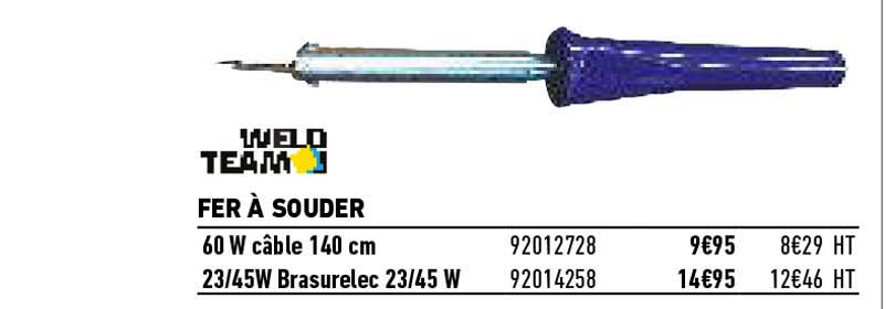 fer à souder weld team