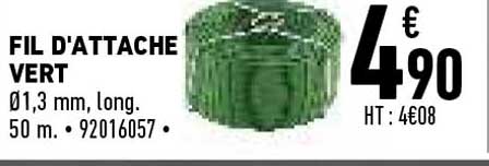 fil d'attache vert