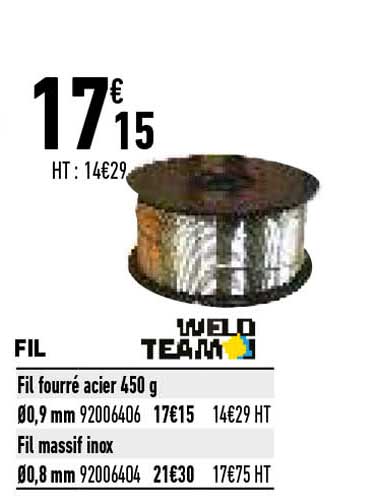 Fil Fourre Acier 450 G En Fil Massif Inox