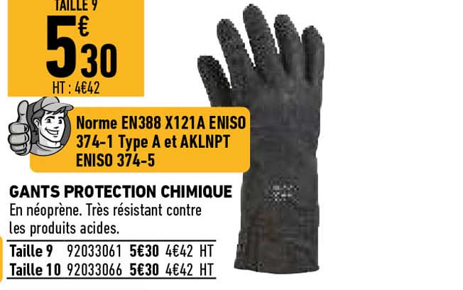 Gants Protection Chimique