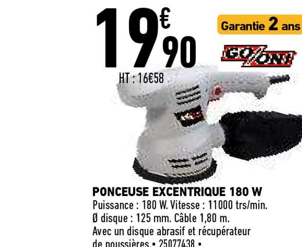 go on ! ponceuse excentrique 180 w