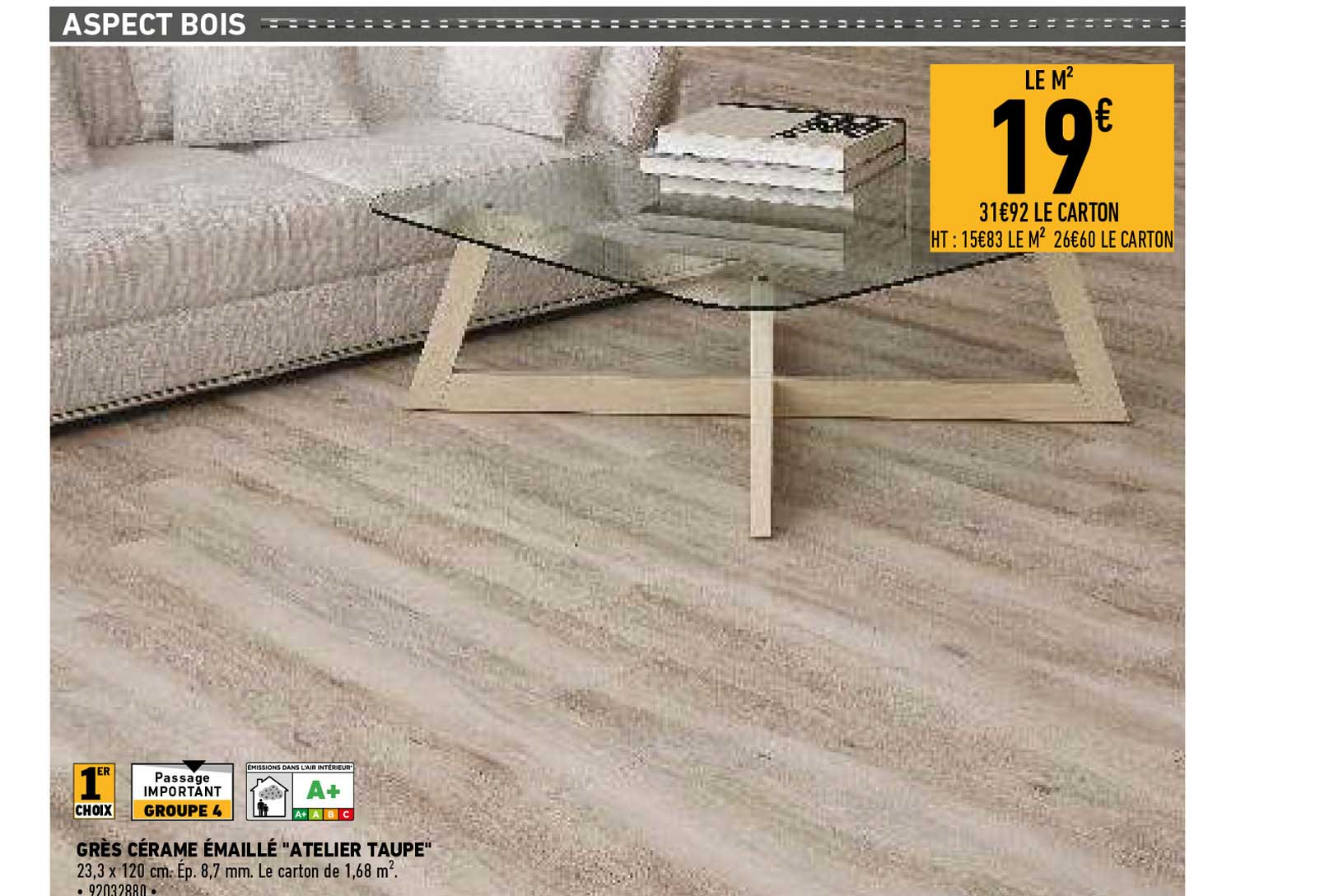 grès cérame émaillé "atelier taupe"