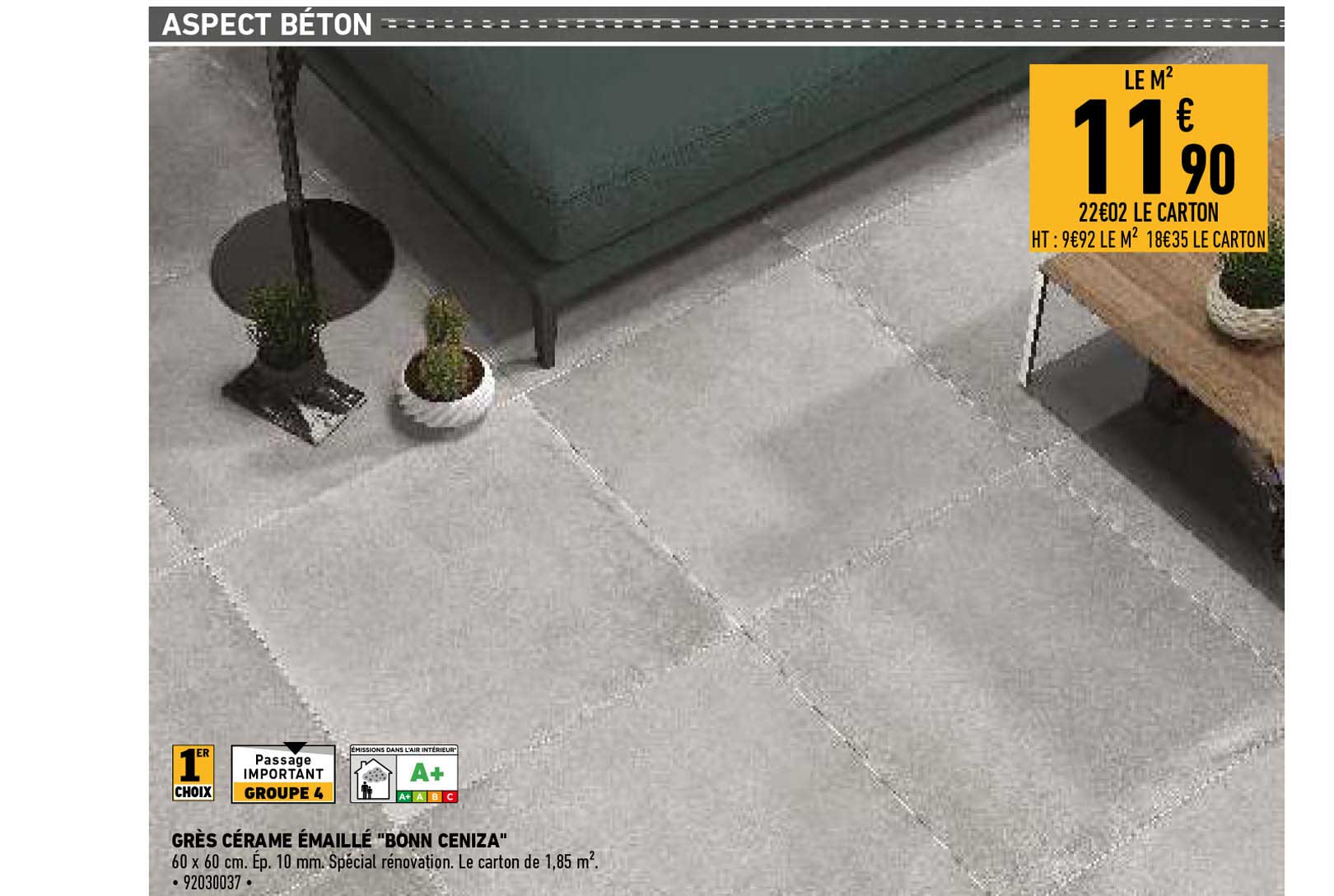 grès cérame émaillé "bonn ceniza"