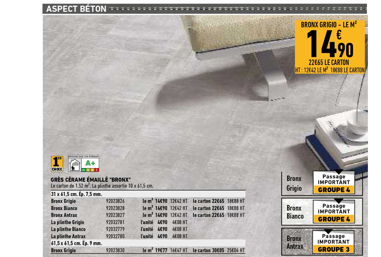 grès cérame émaillé "bronx"