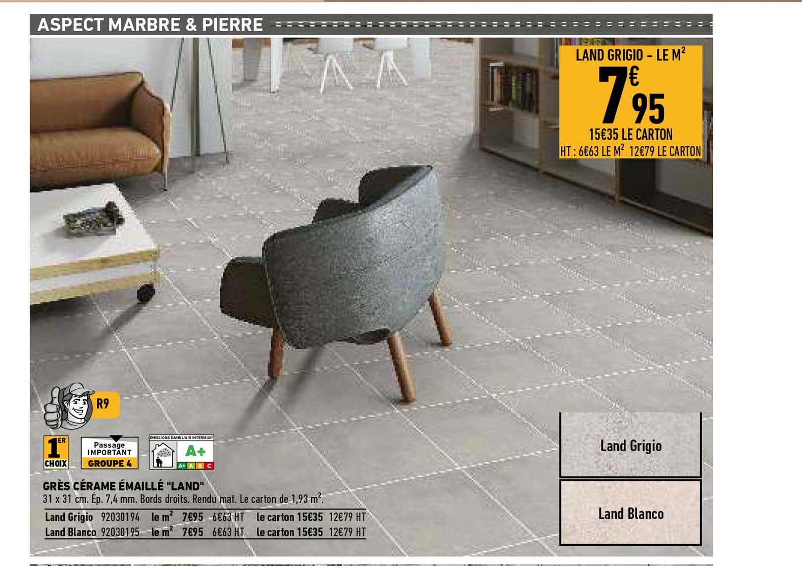 grès cérame émaillé "land"