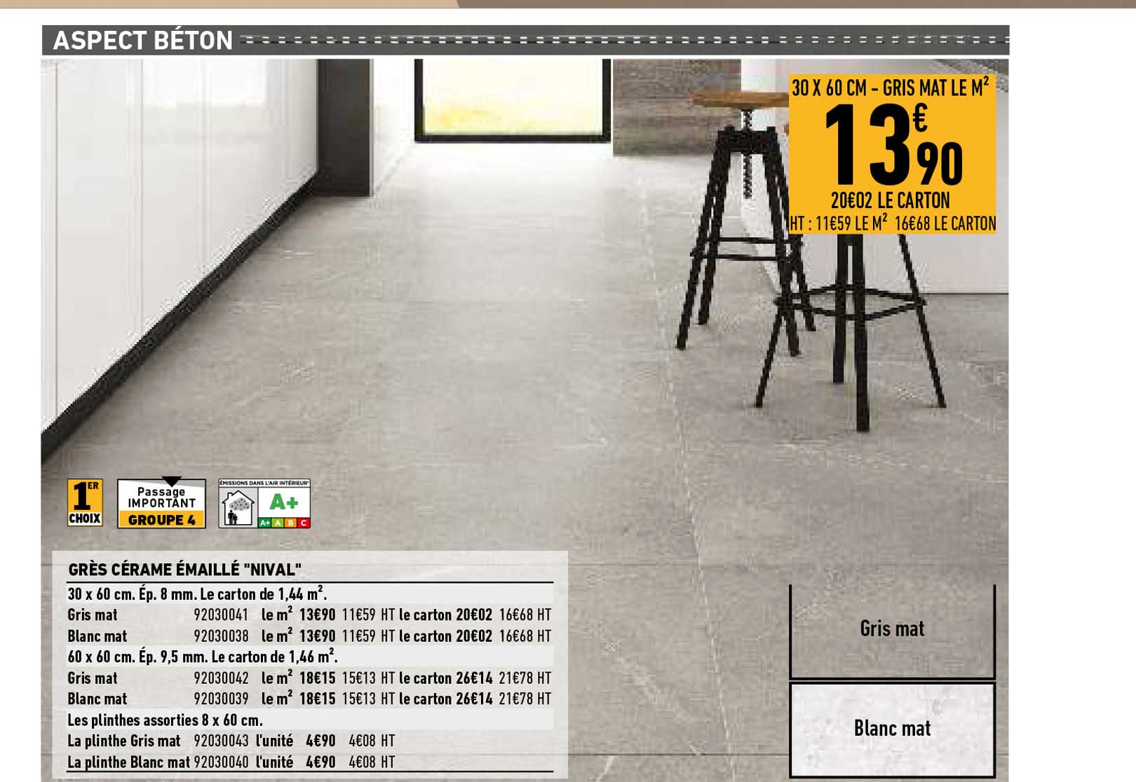 grès cérame émaillé "nival"