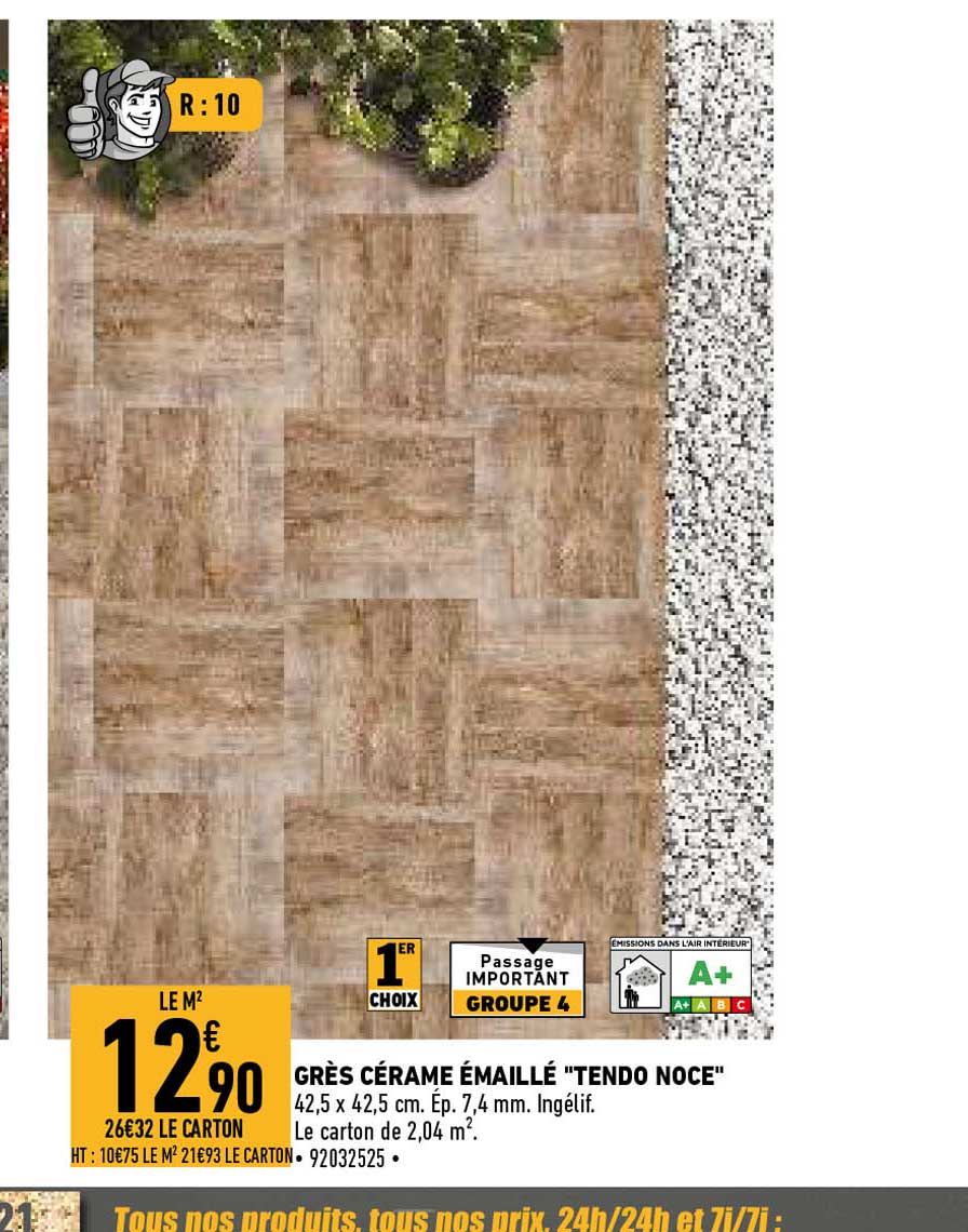 grès cérame émaillé "tendo noce"