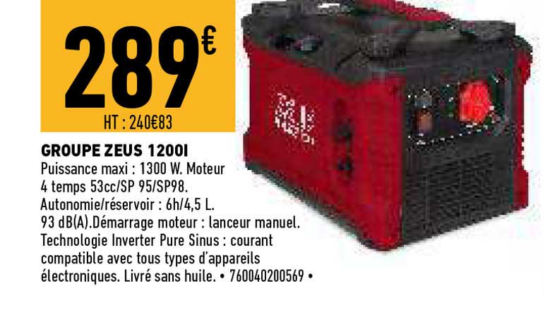 groupe zeus 1200l