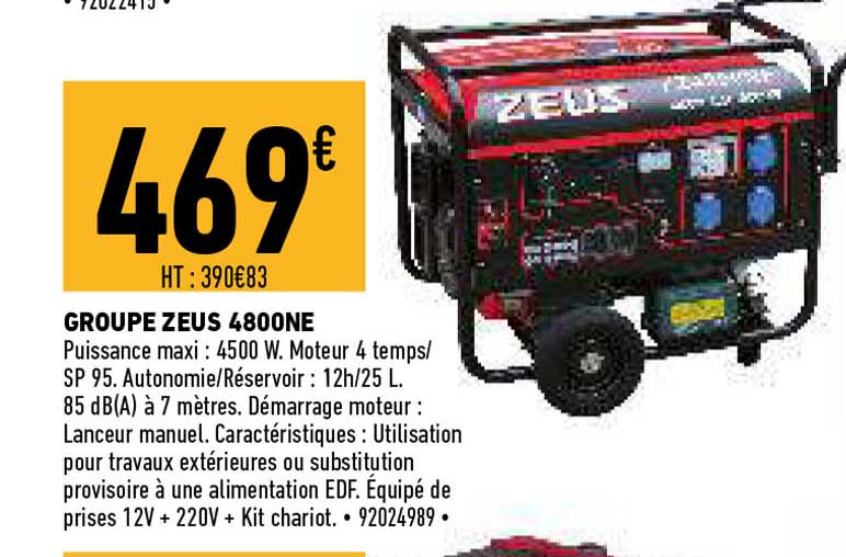 groupe zeus 4800ne
