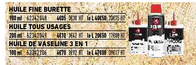Huile Fine Burette, Huile Tous Usages, Huile De Vaseline 3 En 1