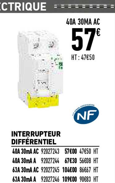 interrupteur différentiel