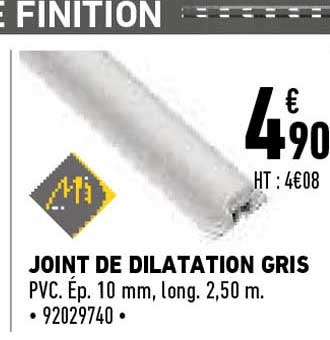 joint de dilatation gris