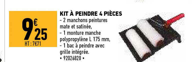 Kit à Peindre 4 Pièces