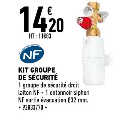kit groupe de sécurité