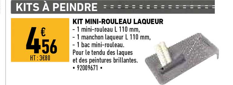 kit mini-rouleau laqueur