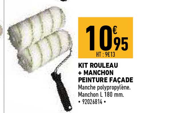 Kit Rouleau + Manchon Peinture Façade